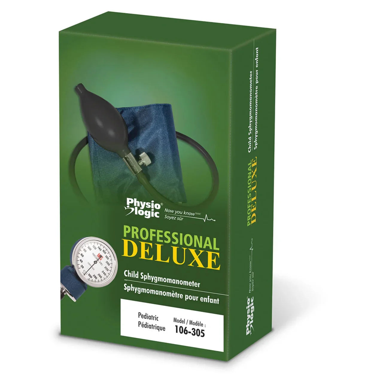 Box of Physio Logic Professional Deluxe child sphygmomanometer pediatric blood pressure cuff