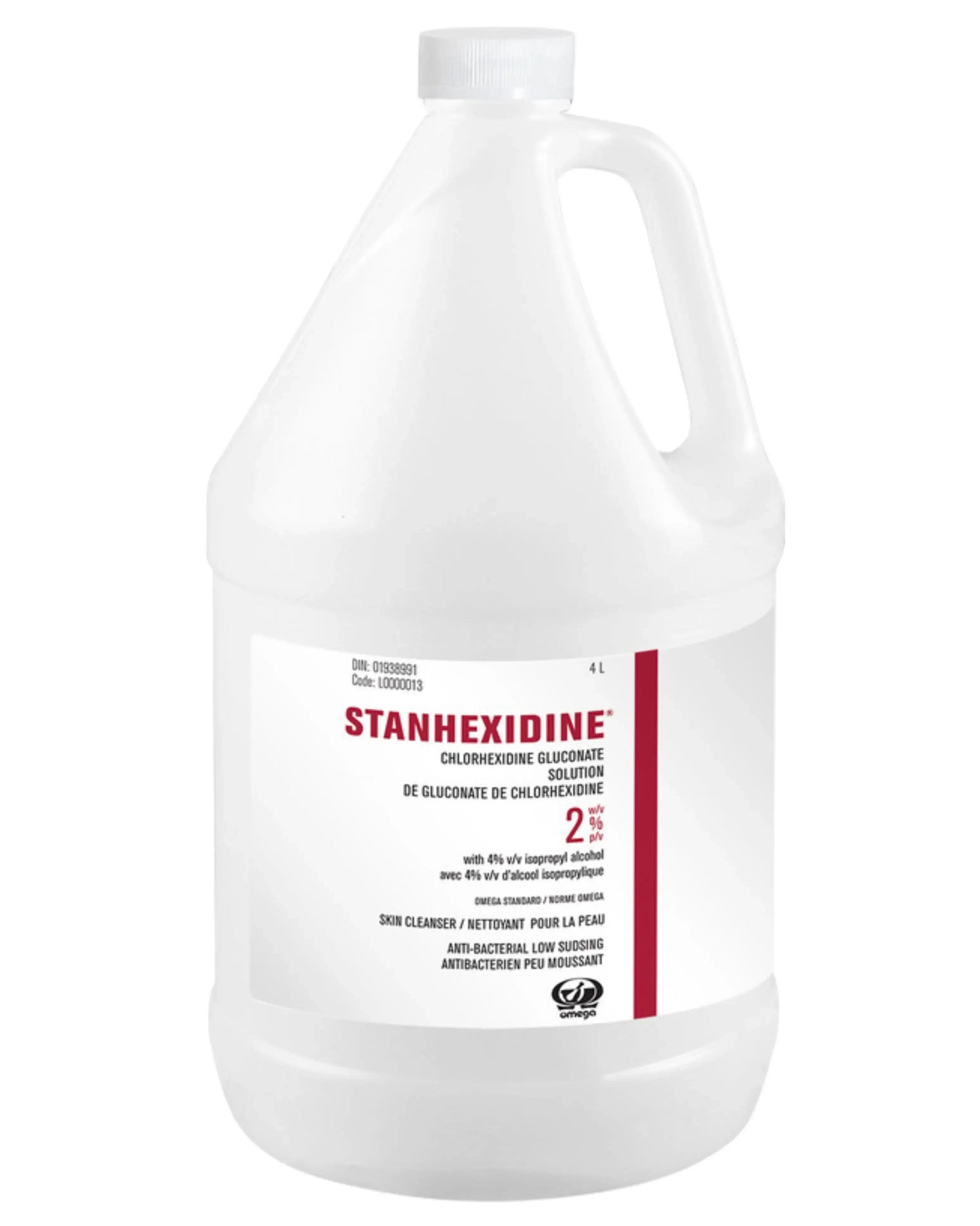 Stanhexidine 2% chlorhexidine gluconate skin cleanser 4L jug, antibacterial solution