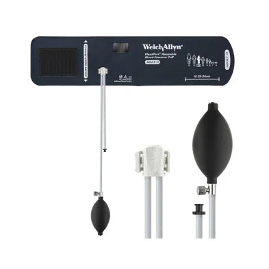 Welch Allyn blood pressure cuff with inflation bulb and tubing, medical diagnostic equipment