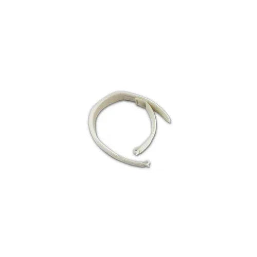 White medical cervical collar support brace on white background