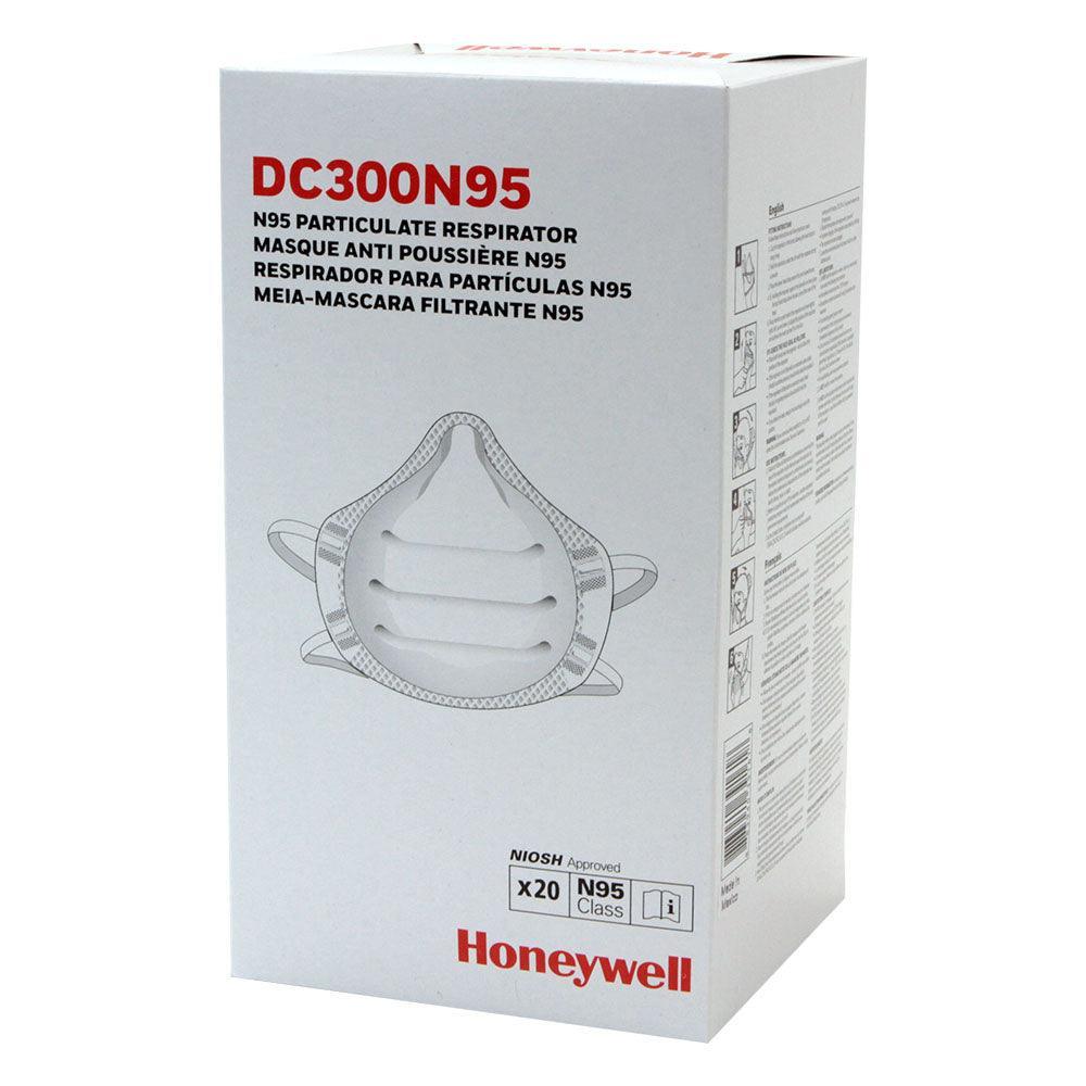 Honeywell DC300N95 N95 particulate respirator mask box, 20-pack, NIOSH approved