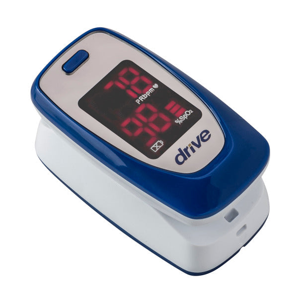 Pulse oximeter with digital display for measuring blood oxygen and heart rate