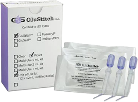 GluStitch® 0.2 mL Tissue Adhesive, Clear, Cyanoacrylate Skin Adhesive for Simple Laceration Closure