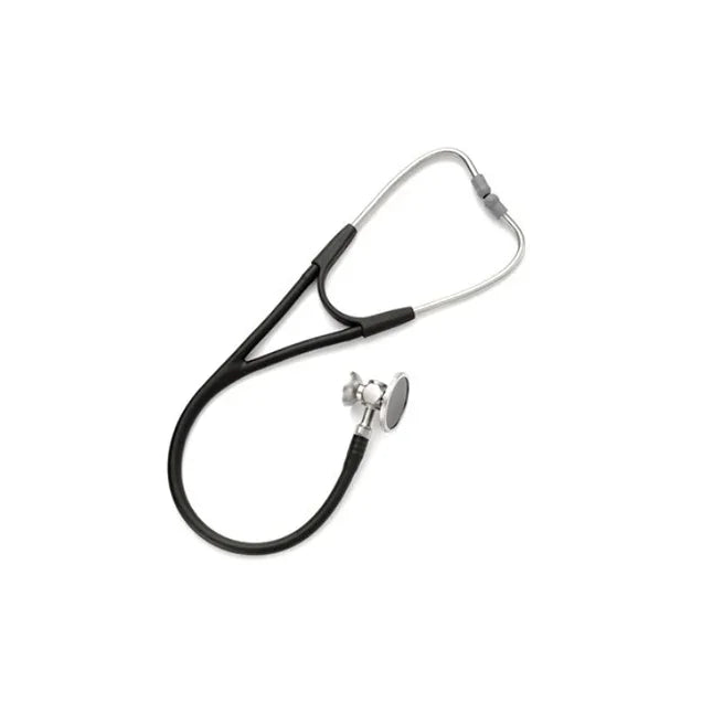 Classic black medical stethoscope for healthcare and home care professionals