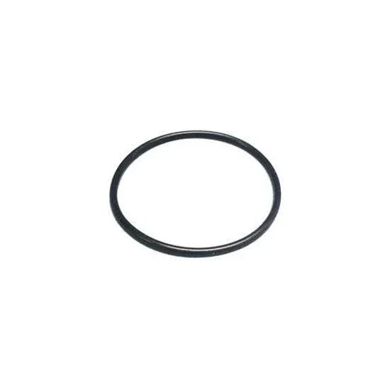 Black rubber O-ring gasket for urinal plumbing repair, isolated on white background