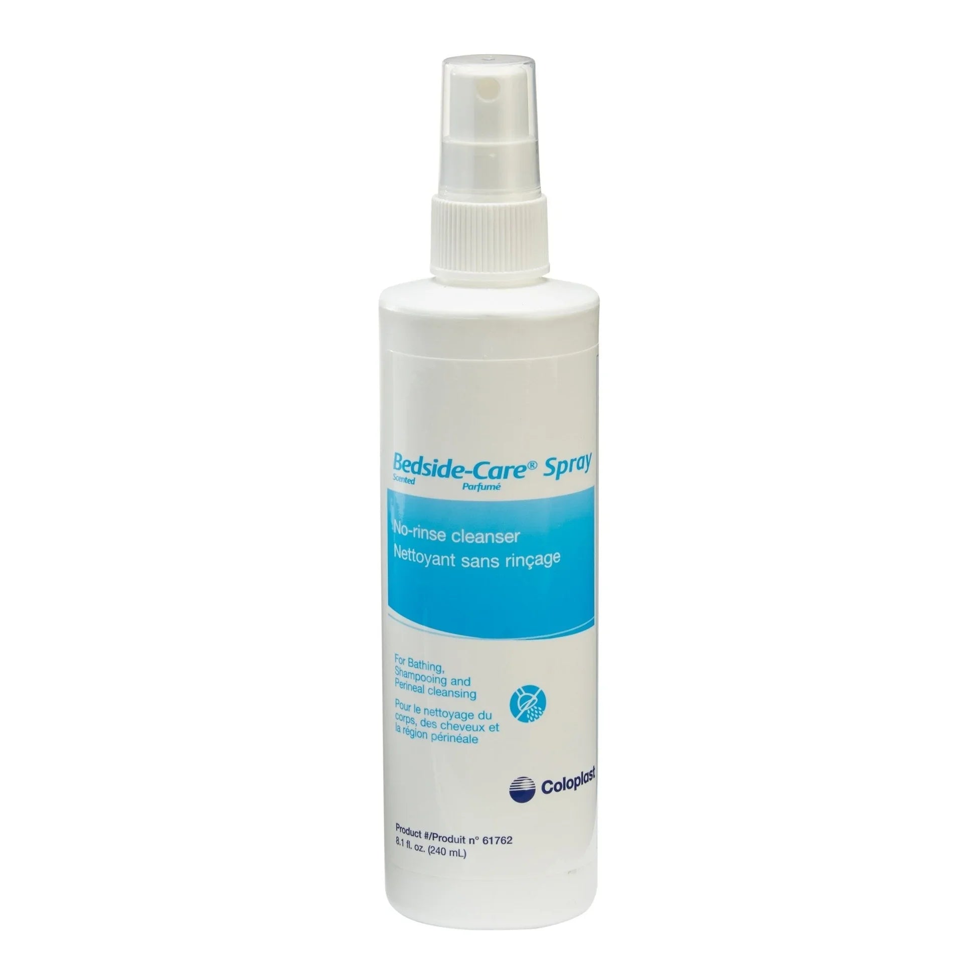 Bedside-Care Spray no-rinse cleanser bottle for bathing and personal hygiene