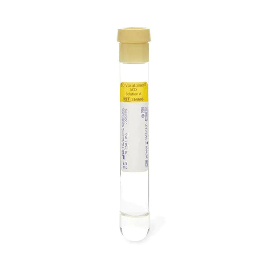 BD Vacutainer ACD Solution A blood collection tube with yellow cap, lab supply