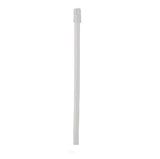 Clear medical suction catheter on white background for respiratory care
