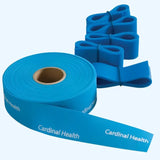 Blue Cardinal Health medical tourniquet roll and pre-cut tourniquet strips