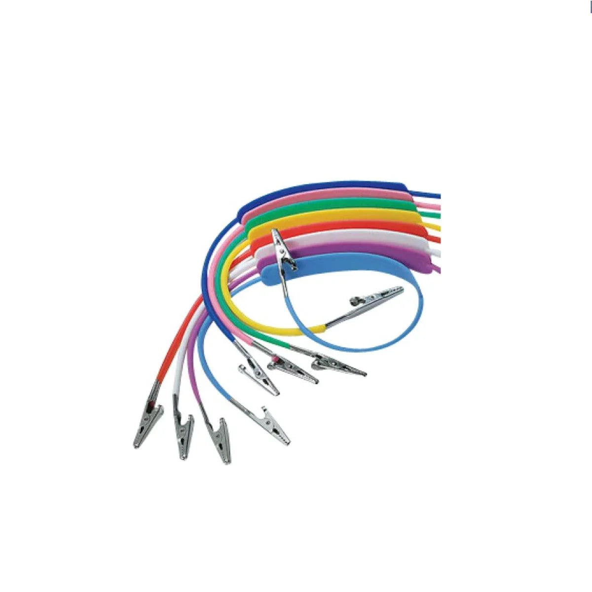 Colorful ECG alligator clip cables for medical monitoring equipment