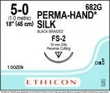 Ethicon medical suture packaging with expiration date and lot number markings