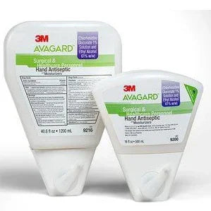 3M Avagard surgical and healthcare hand antiseptic bottles for medical hygiene