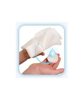Moist wound care wipes being opened for medical cleaning or home care use