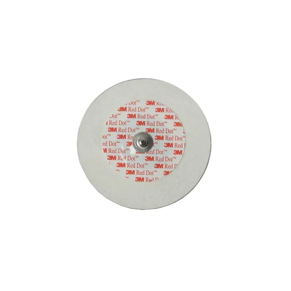 3M Red Dot round foam medical electrode with metal snap for monitoring