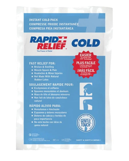 Instant cold pack for fast relief of bruises, swelling, muscle pain, and minor injuries