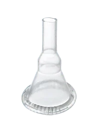 Transparent plastic suction canister lid adapter for medical suction equipment