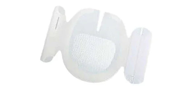White foam mouth prop dental bite block for medical dental care