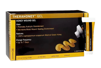 TheraHoney Gel medical grade honey wound gel tube and box for wound healing care