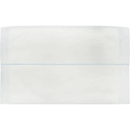 Disposable white underpad for medical incontinence or home care use on white background