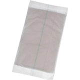 Sterile medical adhesive wound dressing with white pad and clear border