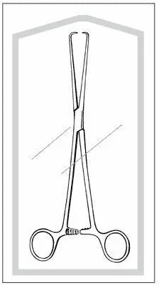 Sterile surgical hemostat forceps in sealed medical packaging