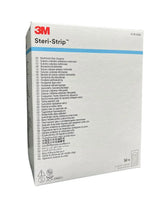 3M Steri-Strip reinforced skin closures medical supplies box, 50 count, front view