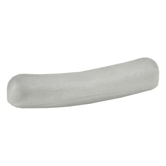 White foam medical cast padding on white background, orthopedic supply
