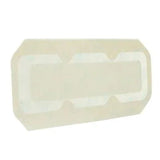 Transparent rectangular medical adhesive bandage for wound care and protection