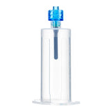 Transparent suction therapy cup with blue valve for home care or medical use