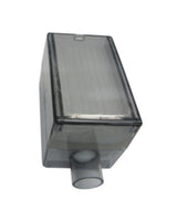 Rectangular replacement water chamber for CPAP machine, clear plastic medical supply