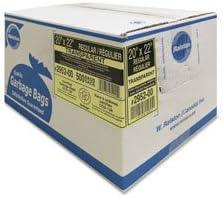 Box of regular 20x22 garbage bags for medical and home care use