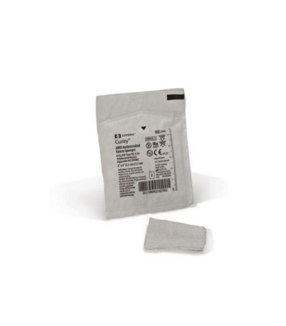 Antibacterial Gauze Sponge Curity™ AMD™ PHMB 4 X 4 Inch 12-Ply Square Sterile 2 per Pack