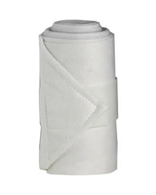 Rolled white medical bandage for wound care and first aid