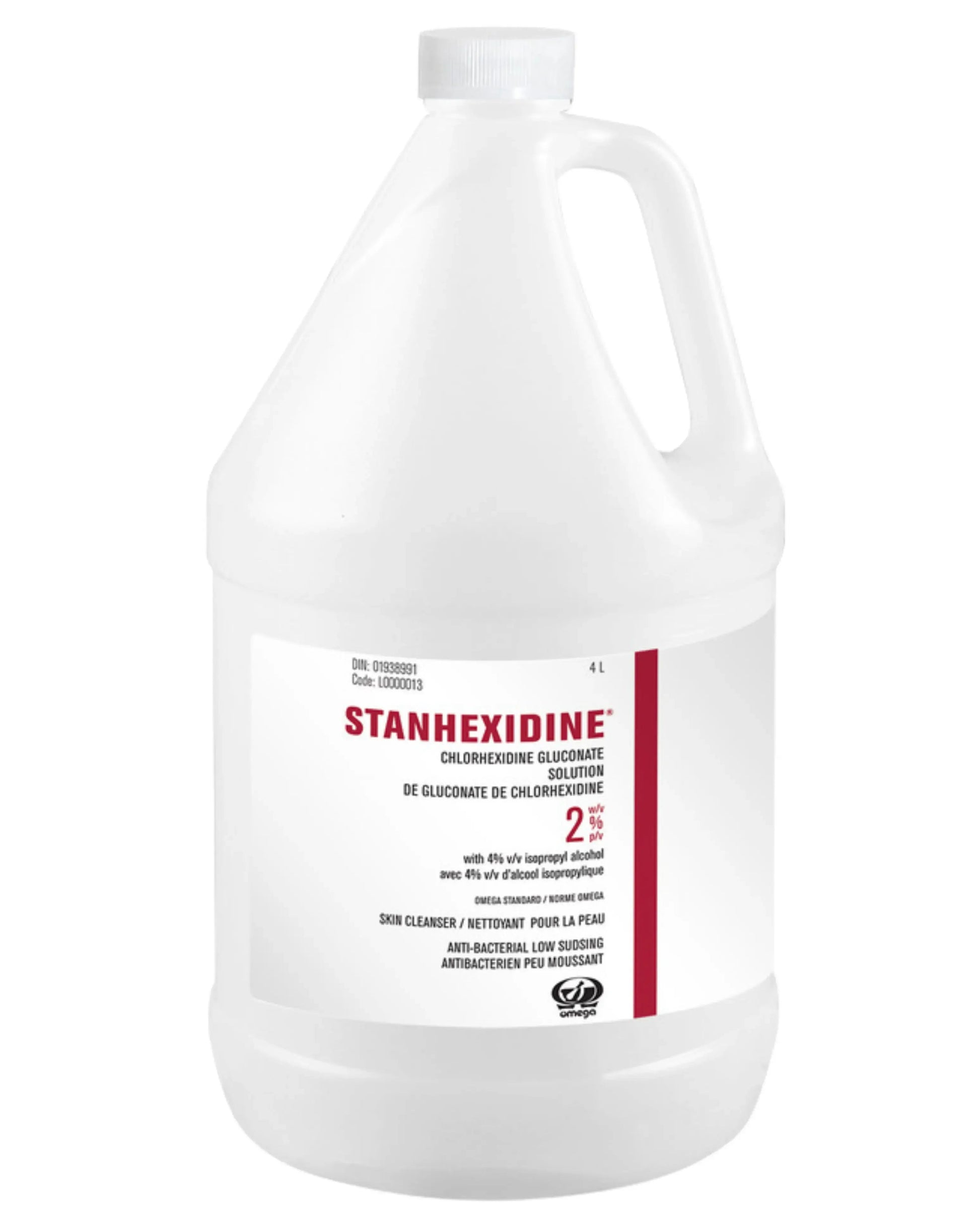 Stanhexidine 2% chlorhexidine gluconate skin cleanser 4L jug, antibacterial solution