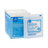 Box and sterile pack of woven gauze sponges for wound care and medical use