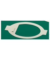 Sterile medical drape with fenestration for surgical procedures on green background