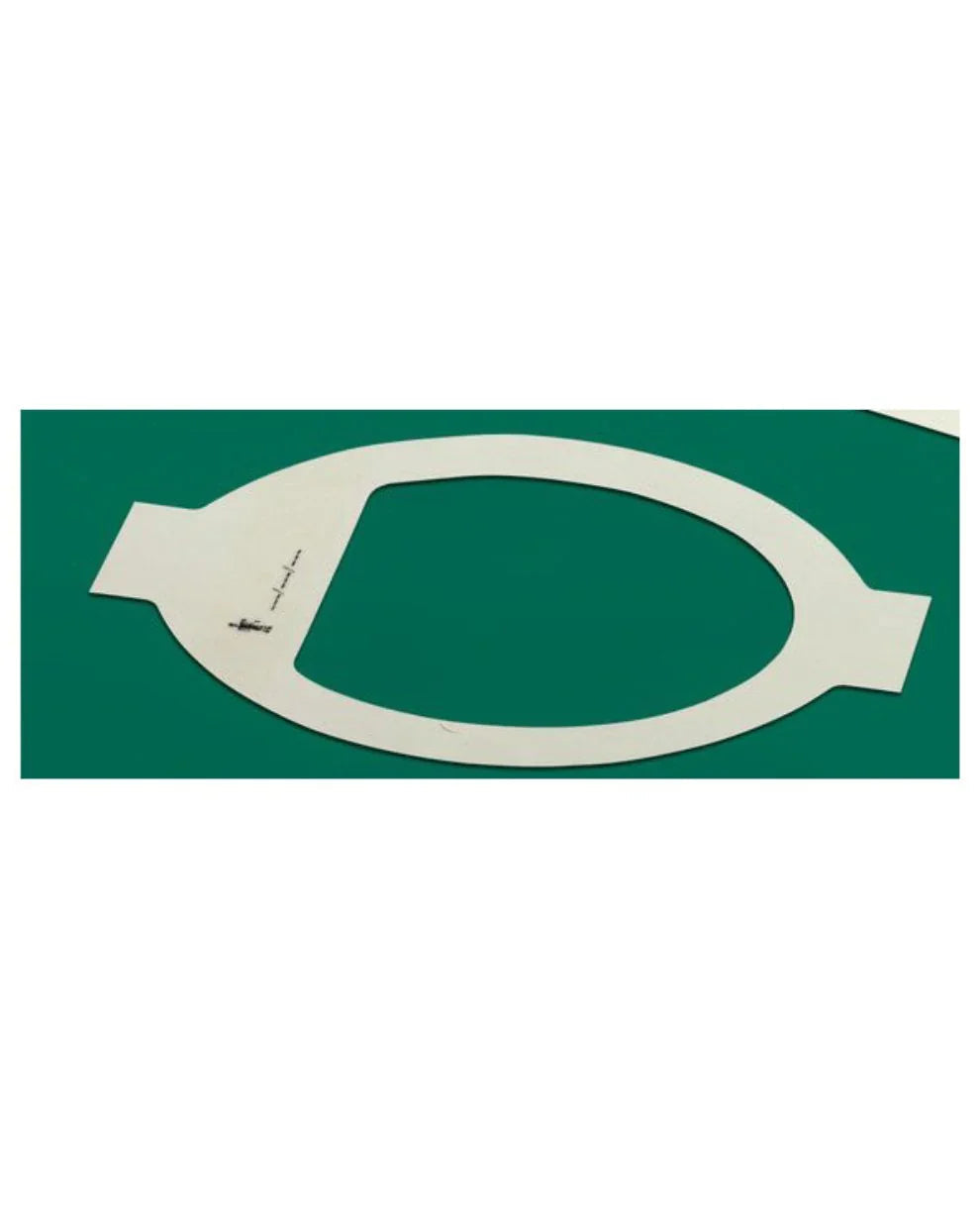 Sterile medical drape with fenestration for surgical procedures on green background