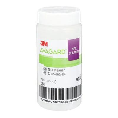 3M Avagard nail cleaners container, white plastic bottle with label, for medical hygiene use