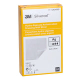3M Silvercel hydro-alginate antimicrobial wound dressing with silver, 5x5 cm, box of 10