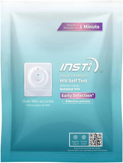 INSTI HIV self test kit rapid detection home use, over 99% accurate, 1 minute result