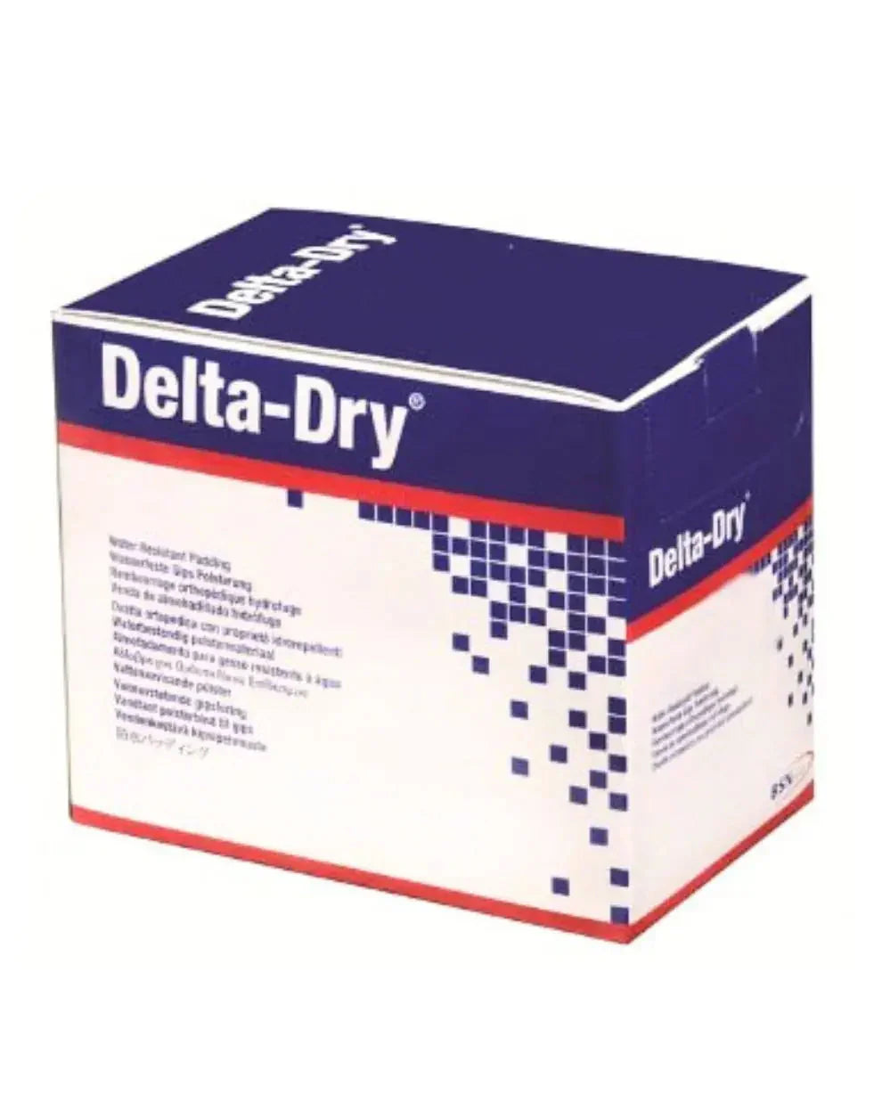 Delta-Dry water-resistant padding box for orthopedic casting supplies