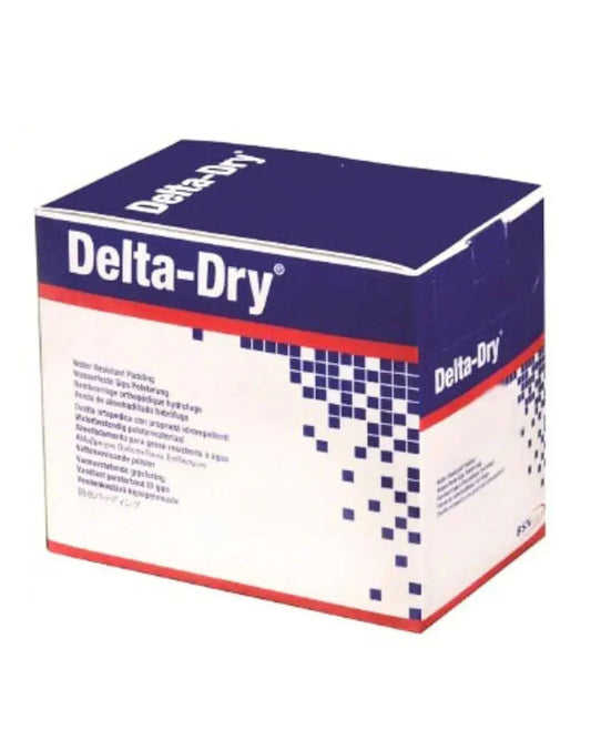 Delta-Dry water-resistant padding box for orthopedic casting supplies