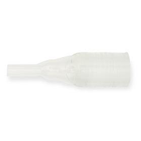 Transparent male external catheter for home care and medical use, side view