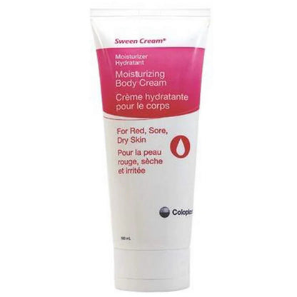 Sween Cream moisturizing body cream tube for red, sore, dry skin, 150 mL.