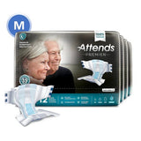 Attends Premier adult protective underwear, medium size, for overnight incontinence care