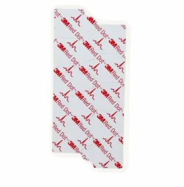 3M Red Dot medical electrode patch with adhesive backing for patient monitoring