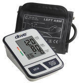 Digital blood pressure monitor with cuff for left arm, medical home care device