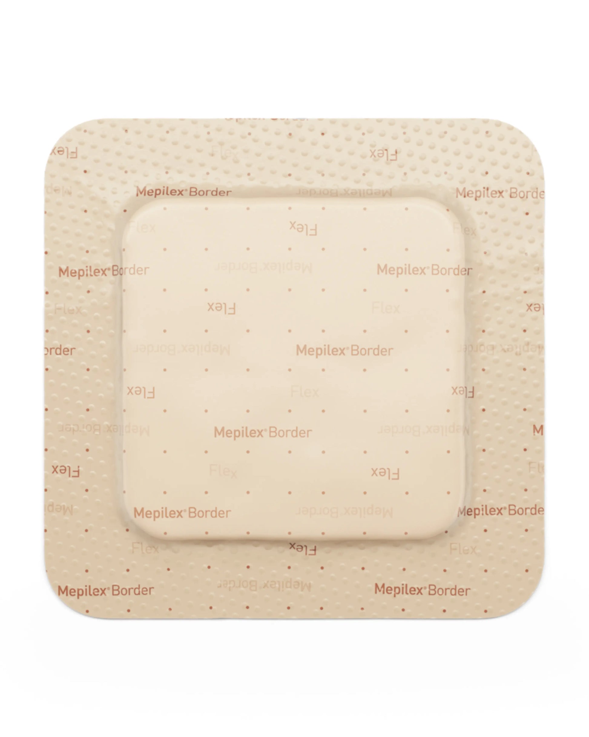 Mepilex Border Flex sterile foam wound dressing, square adhesive medical bandage