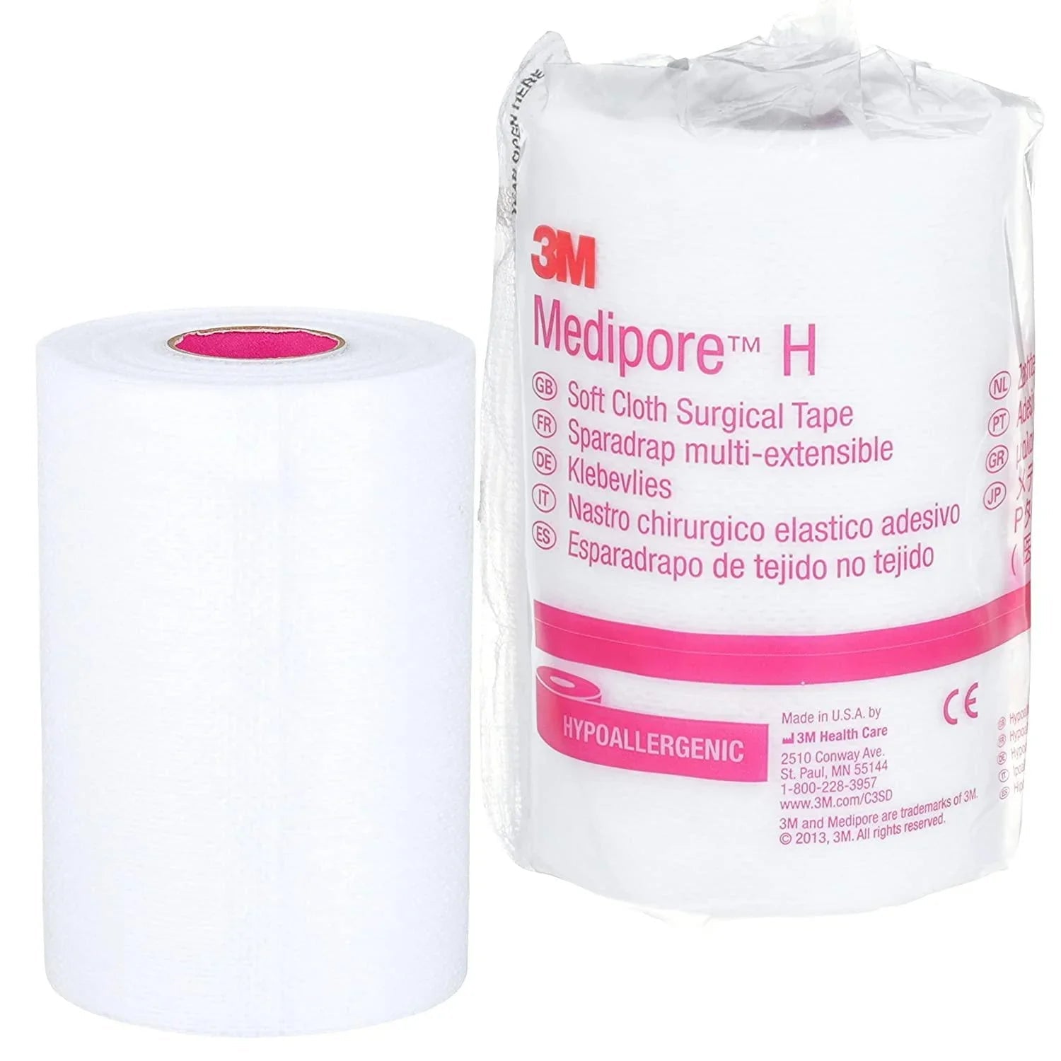 3M Medipore H soft cloth surgical tape roll, hypoallergenic, medical supply