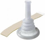 Male external catheter and adhesive strip for home care and medical use